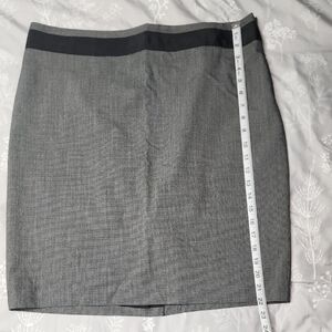 The Limited Gray and Black Pencil Skirt